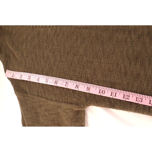Sonoma green olive Open Front Cardigan Sweater Size PM - Picture 8 of 12